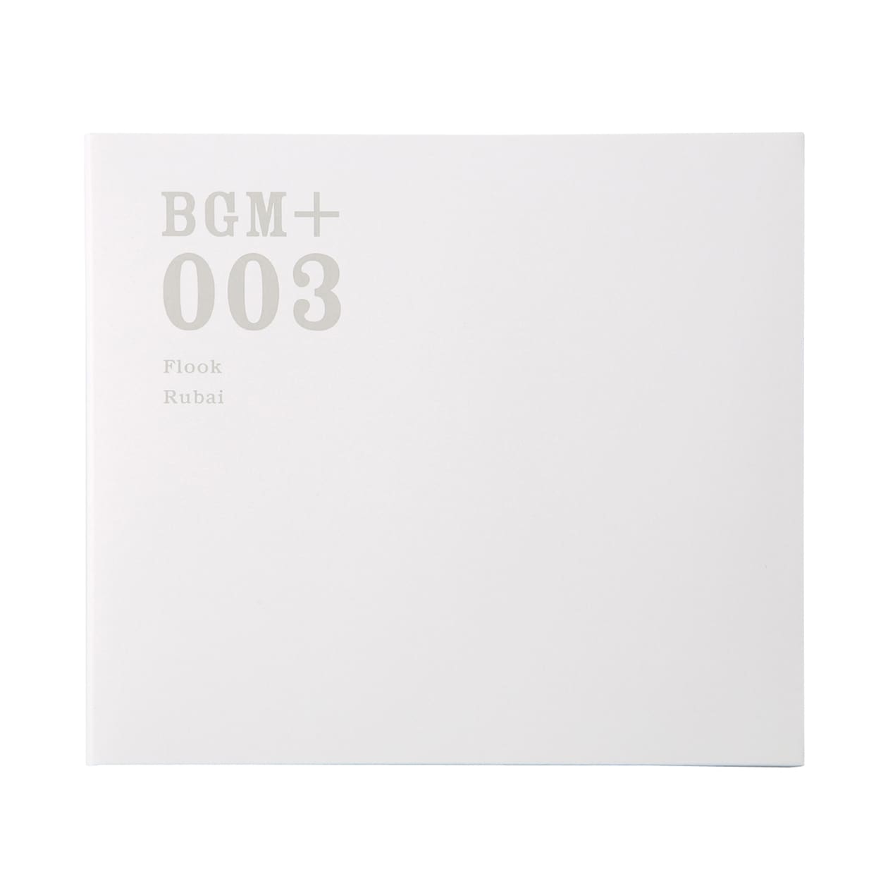 무인양품 일본 CD 음악 BGM +003 FLOOK