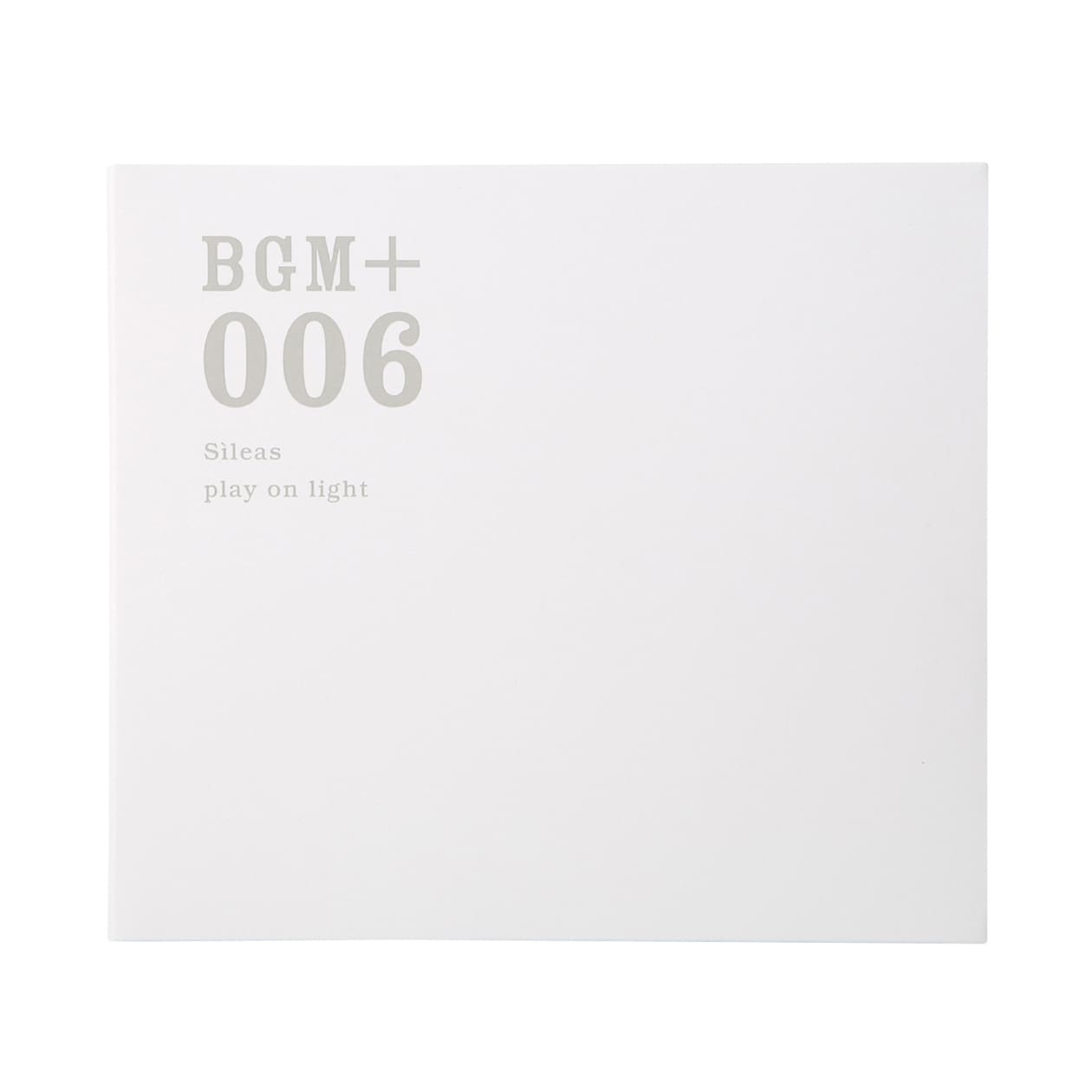 무인양품 일본 CD 음악 BGM +006 SILEAS 