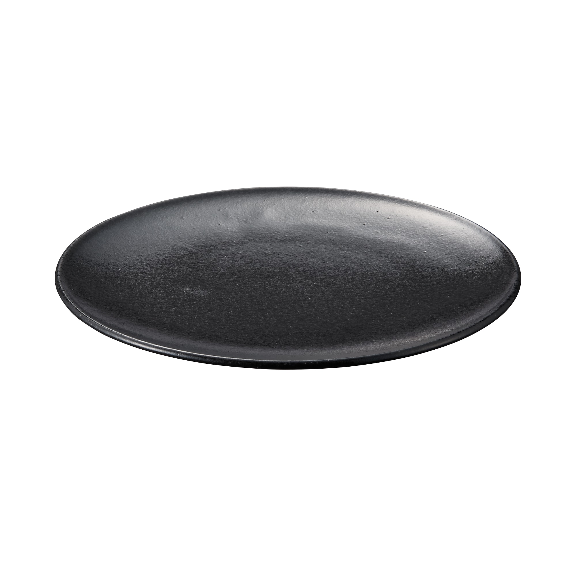 무인양품 일본 주방 플레이팅 접시 블랙 유약 20cm
