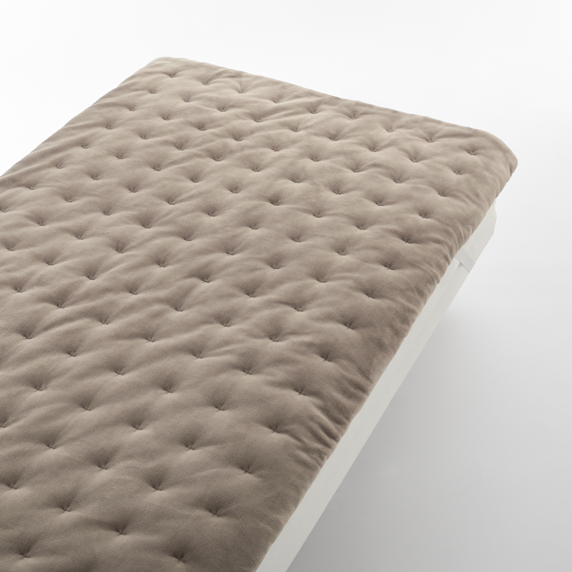 무인양품 일본 침대 패드 폴리에스테르 섬유 퀼트 베이지 1인용