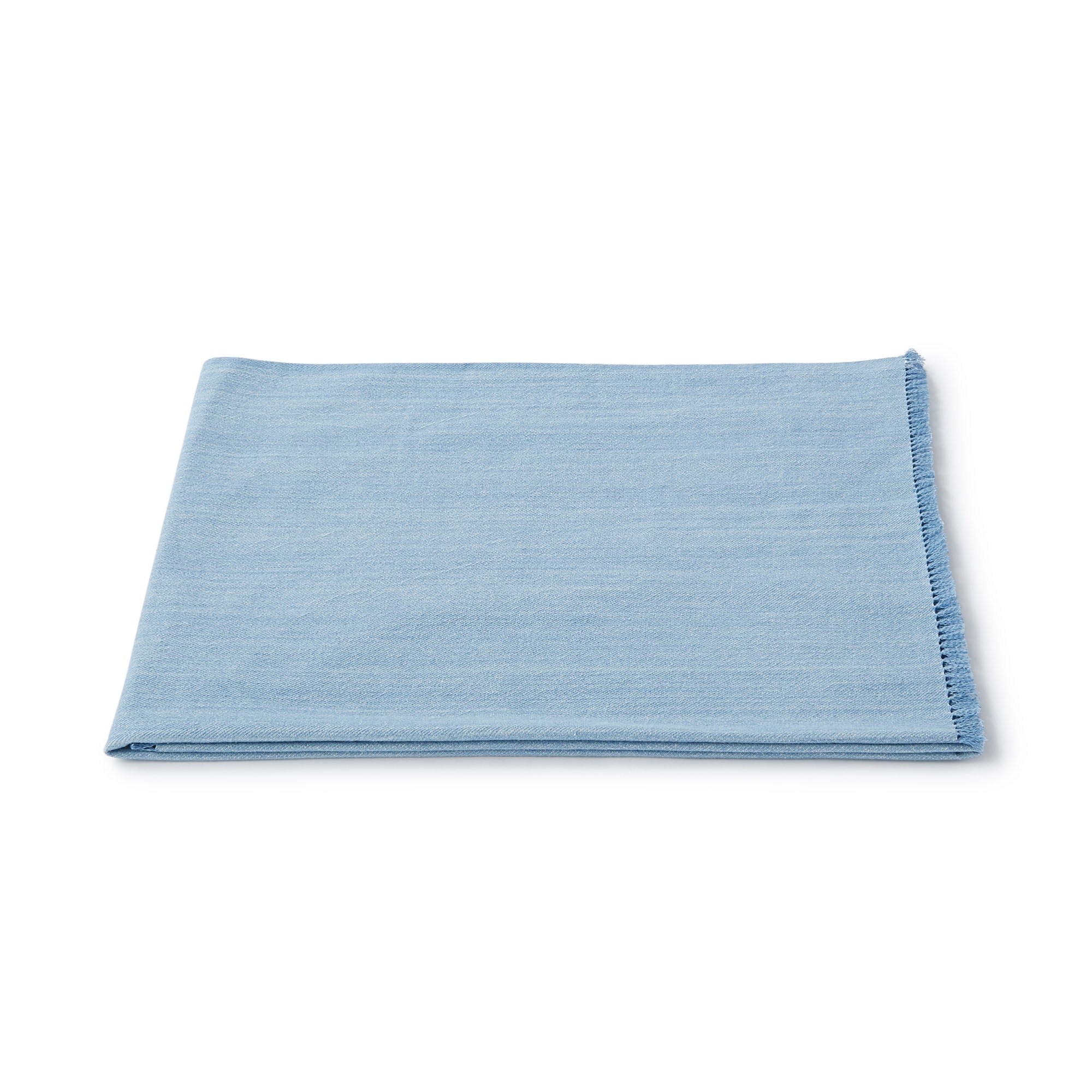 무인양품 일본 거실 담요 블랭킷 숄 80x100 블루 프린지