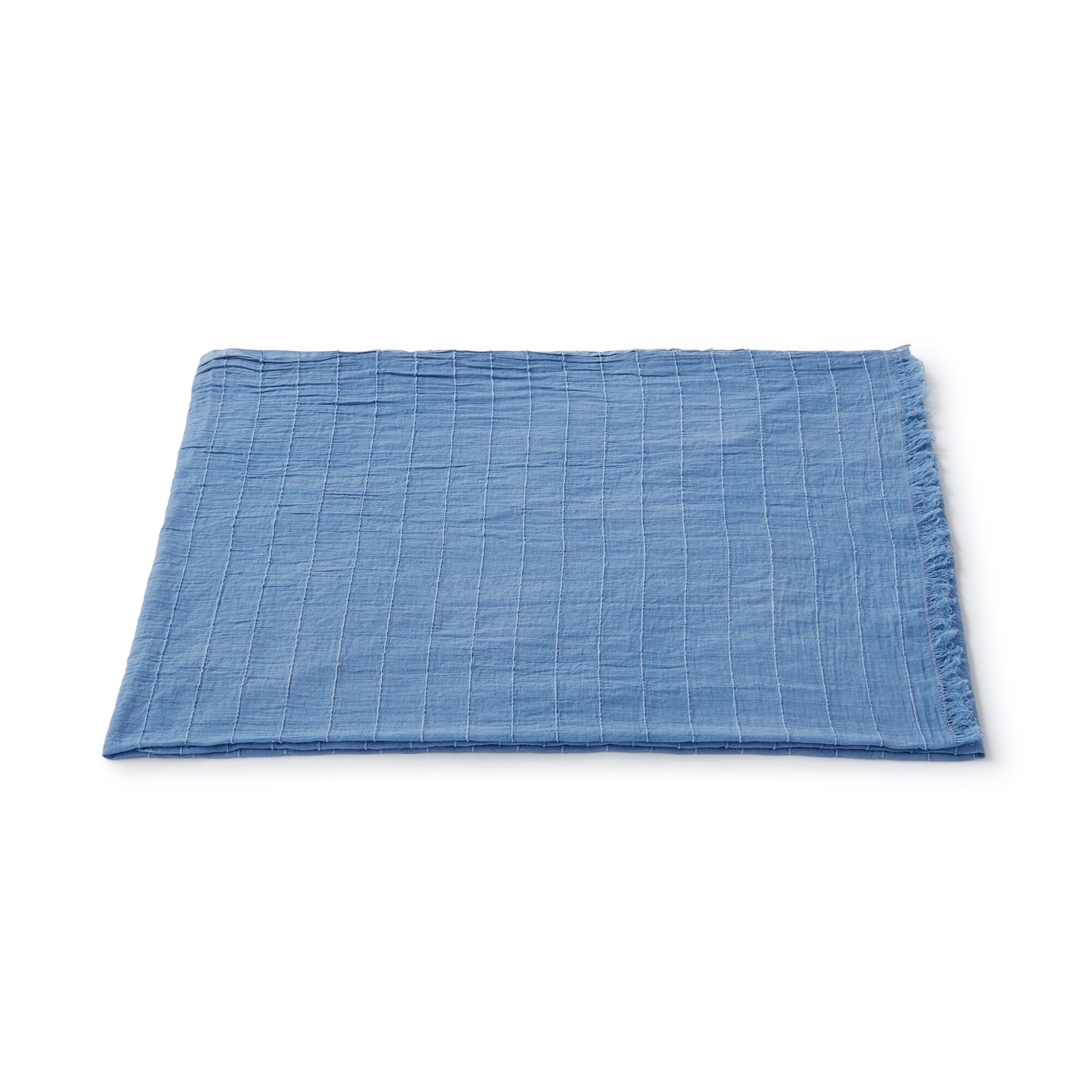 무인양품 일본 거실 담요 블랭킷 숄 180x100 블루 체크