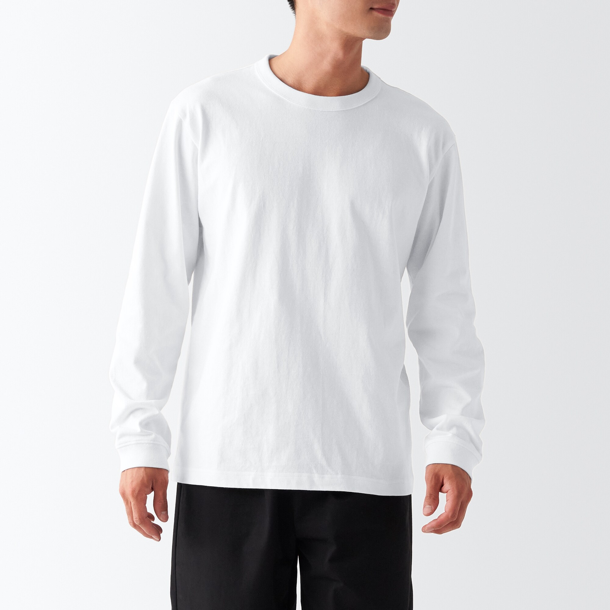 무인양품 일본 크루넥 남성 스웨트 셔츠 티셔츠
