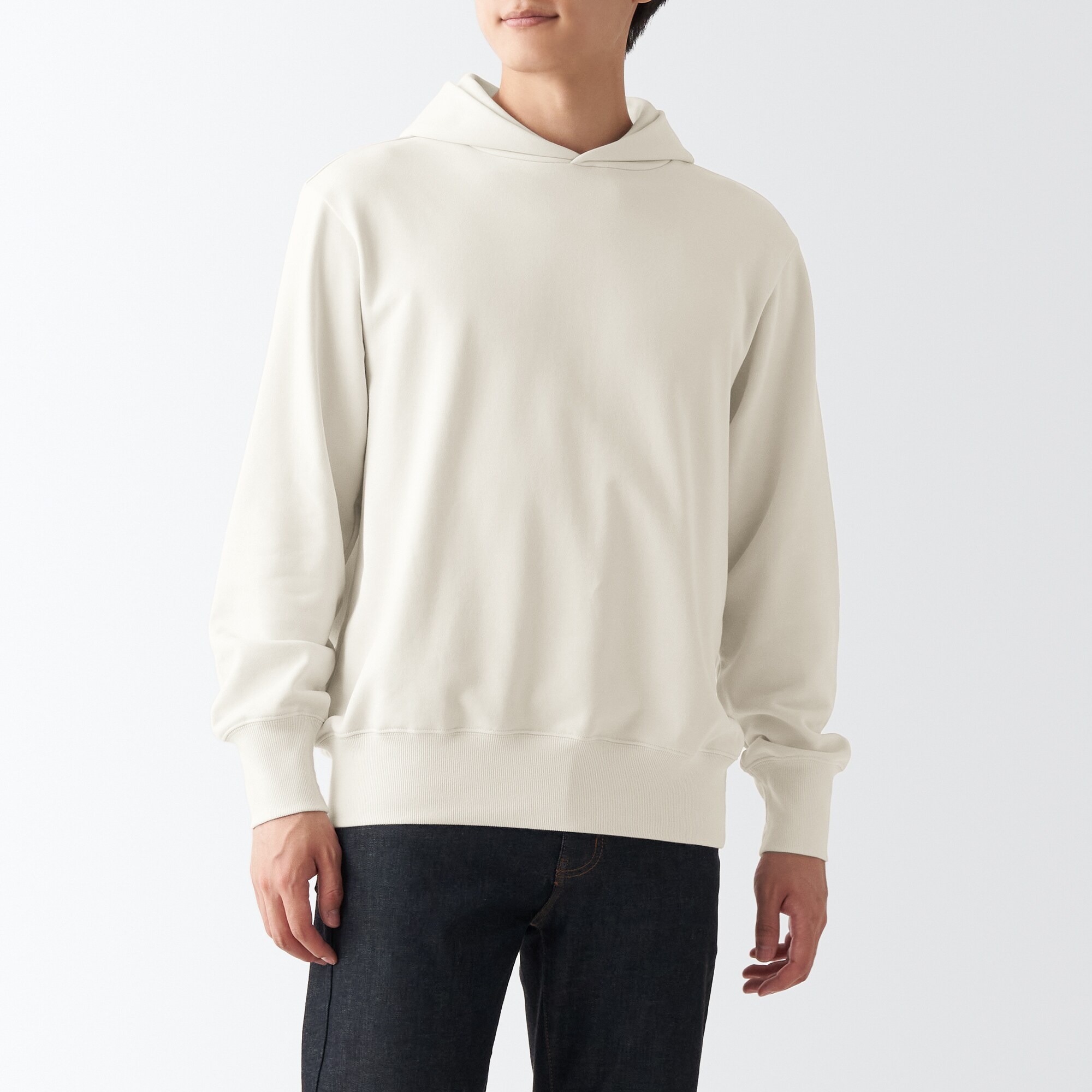 무인양품 일본 남성 후드 스웨트 셔츠 풀오버