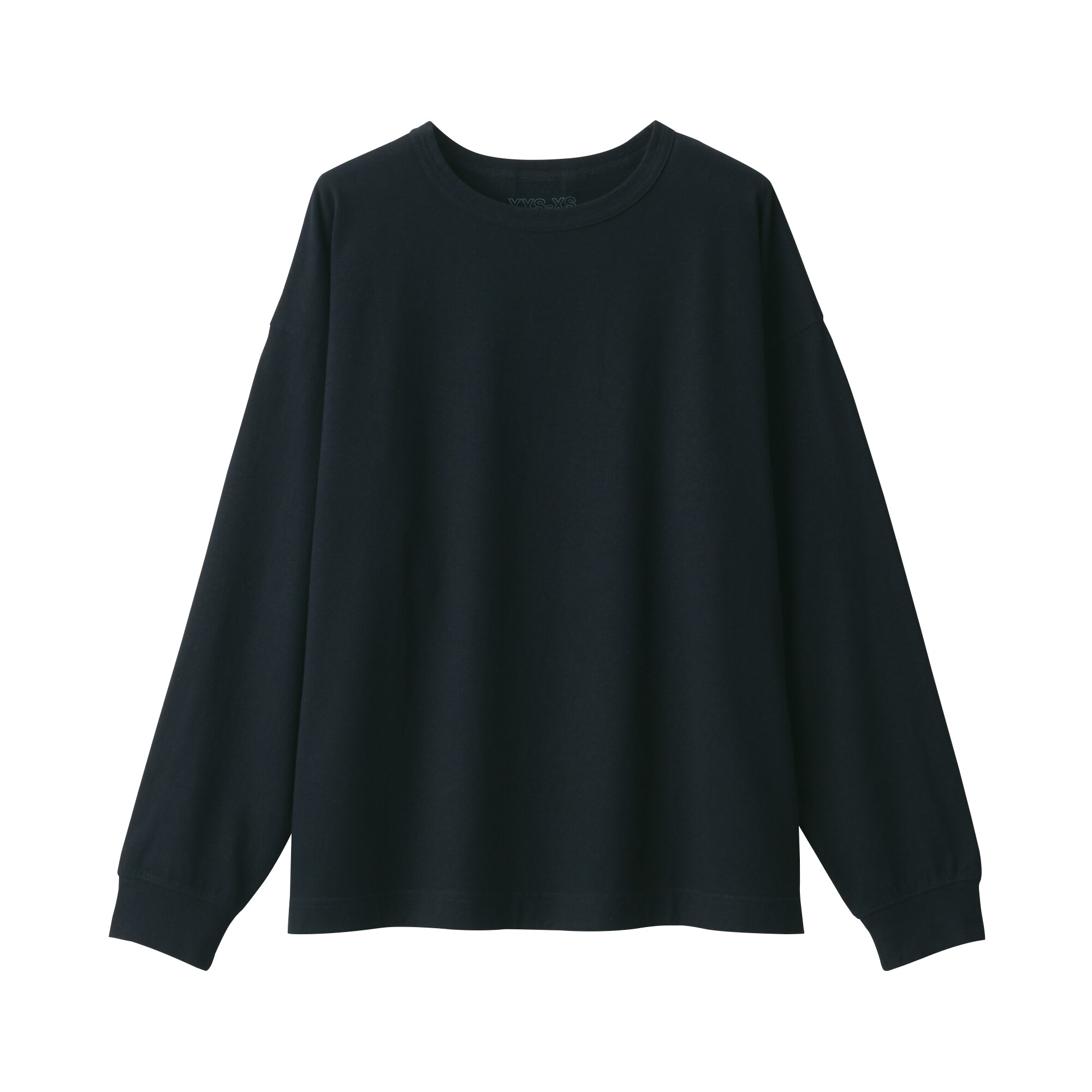 무인양품 일본 라보 크루넥 오가닉코튼 스웨트 셔츠 맨투맨 M 블랙