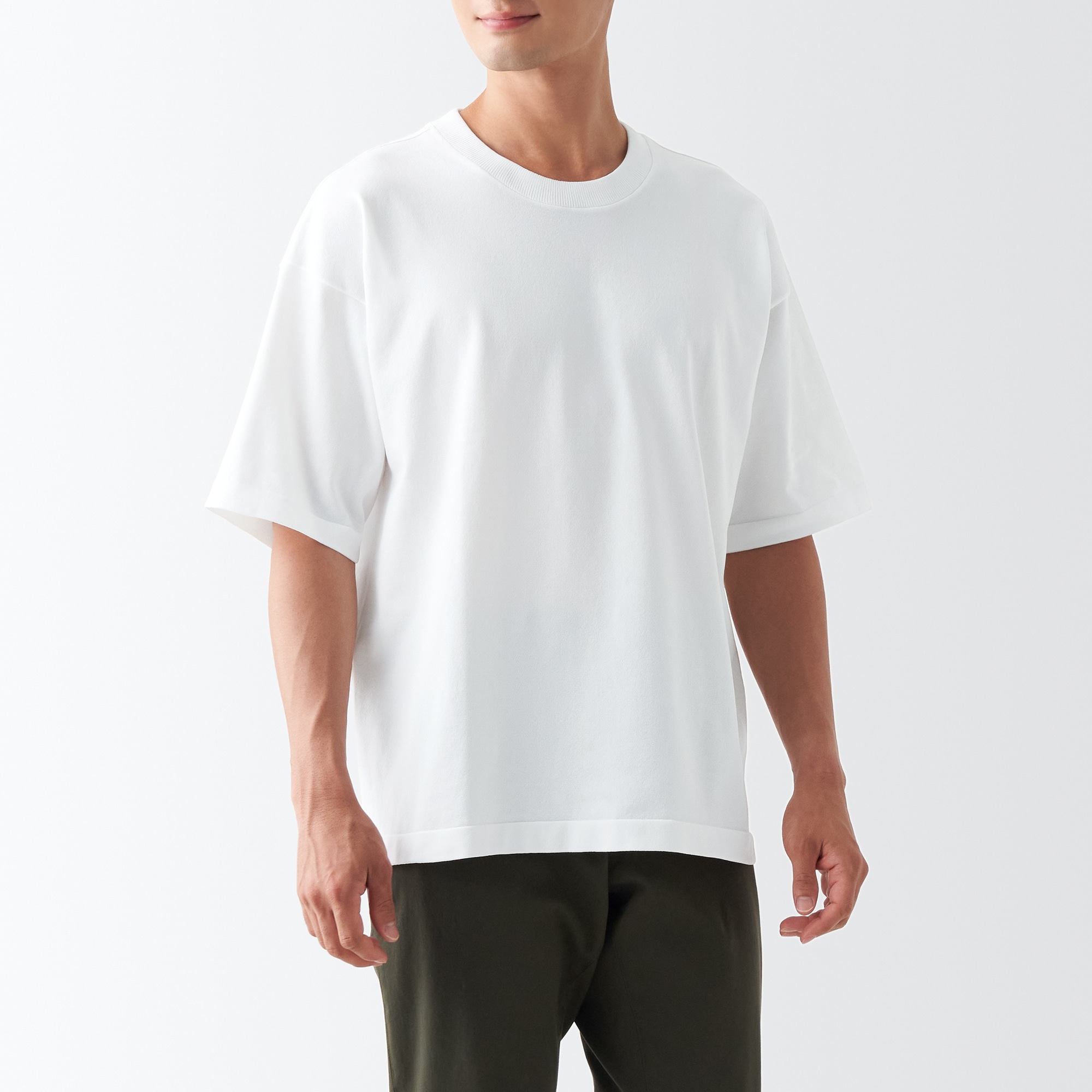 무인양품 일본 자외선 차단 남성 반팔 티셔츠