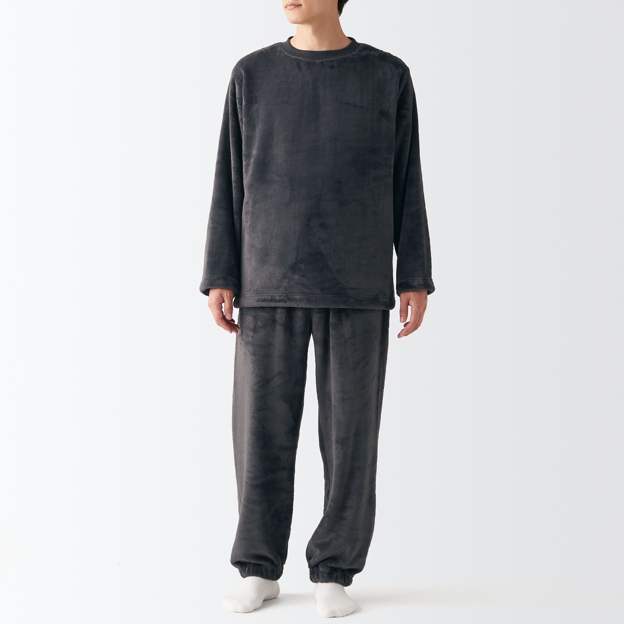 무인양품 일본 남성 리오셀 담요 스웻셋업 룸웨어 XS 다크그레이