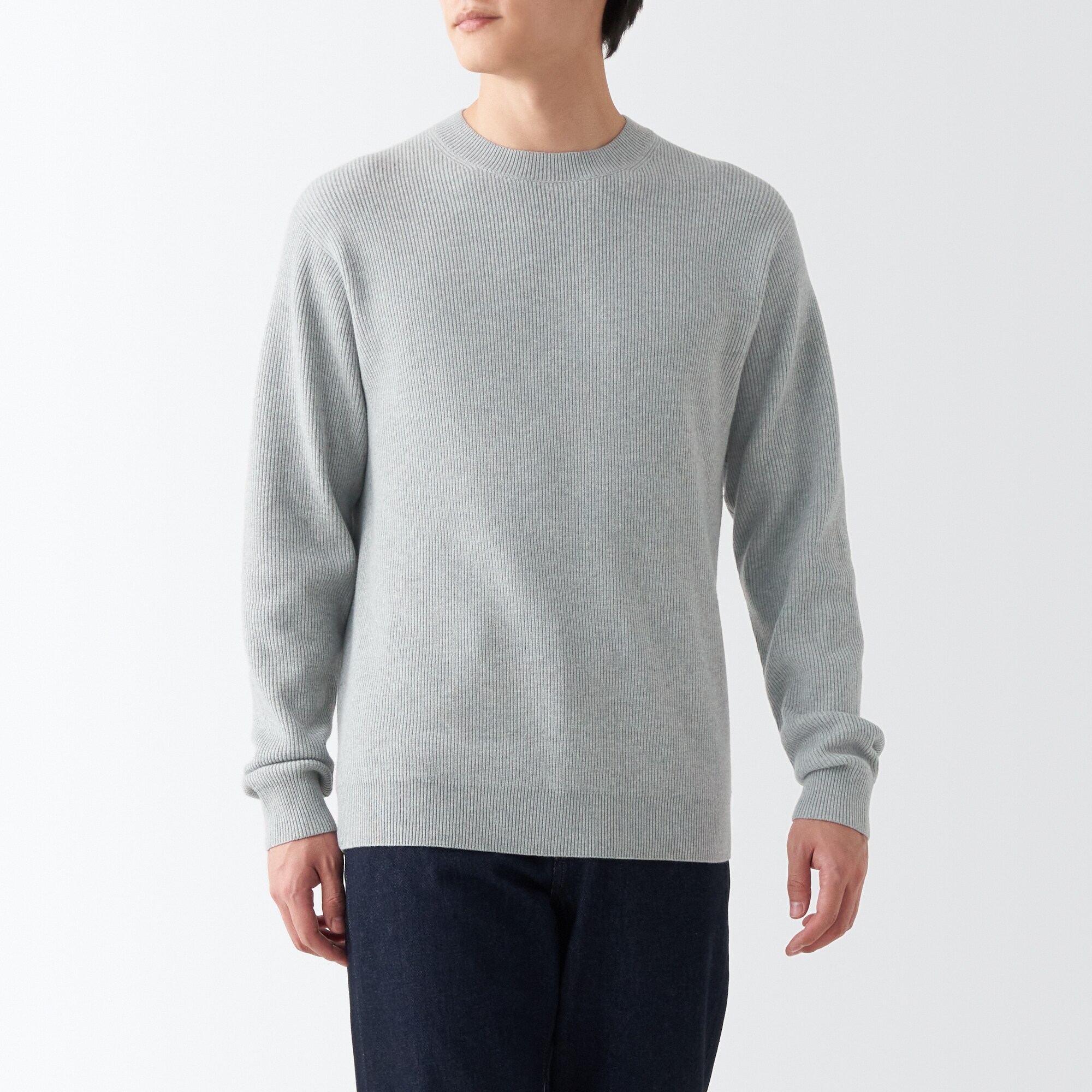 무인양품 일본 형태유지 크루넥 스웨터