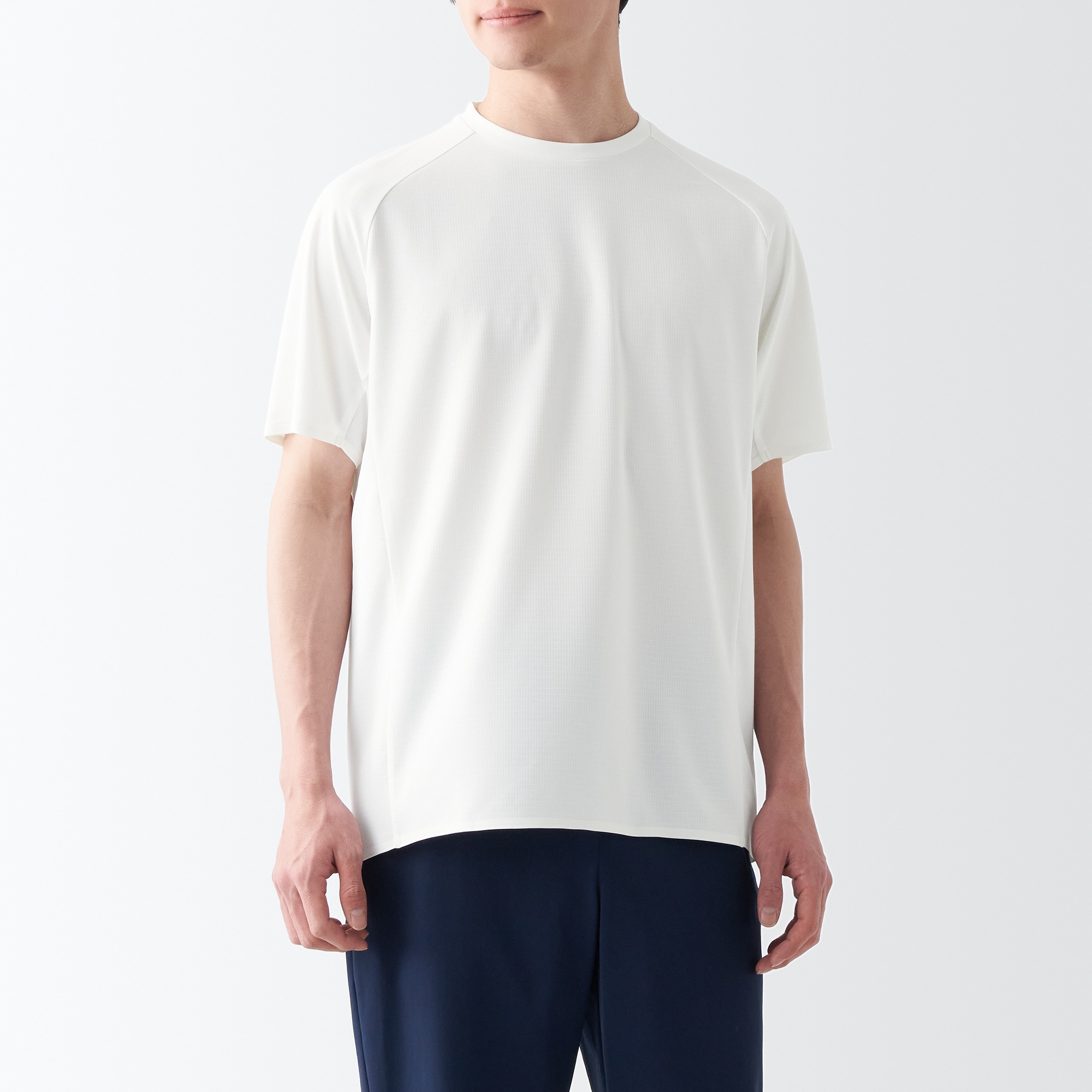 무인양품 일본 자외선 차단 크루넥 티셔츠