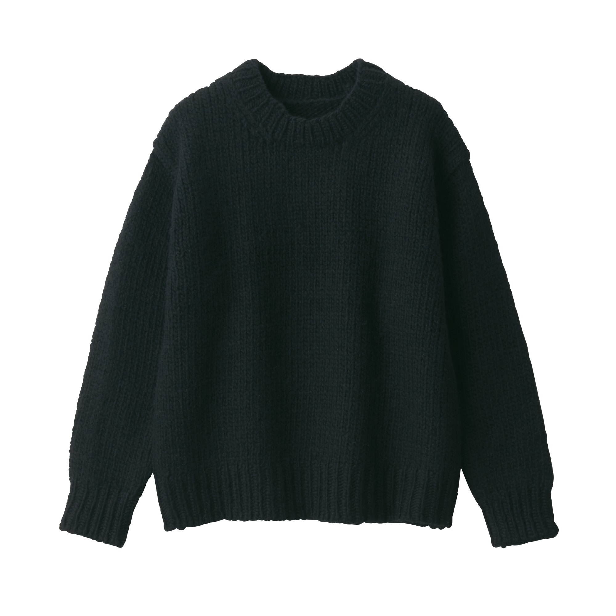 무인양품 일본 남성 니트 스웨터 핸드메이드