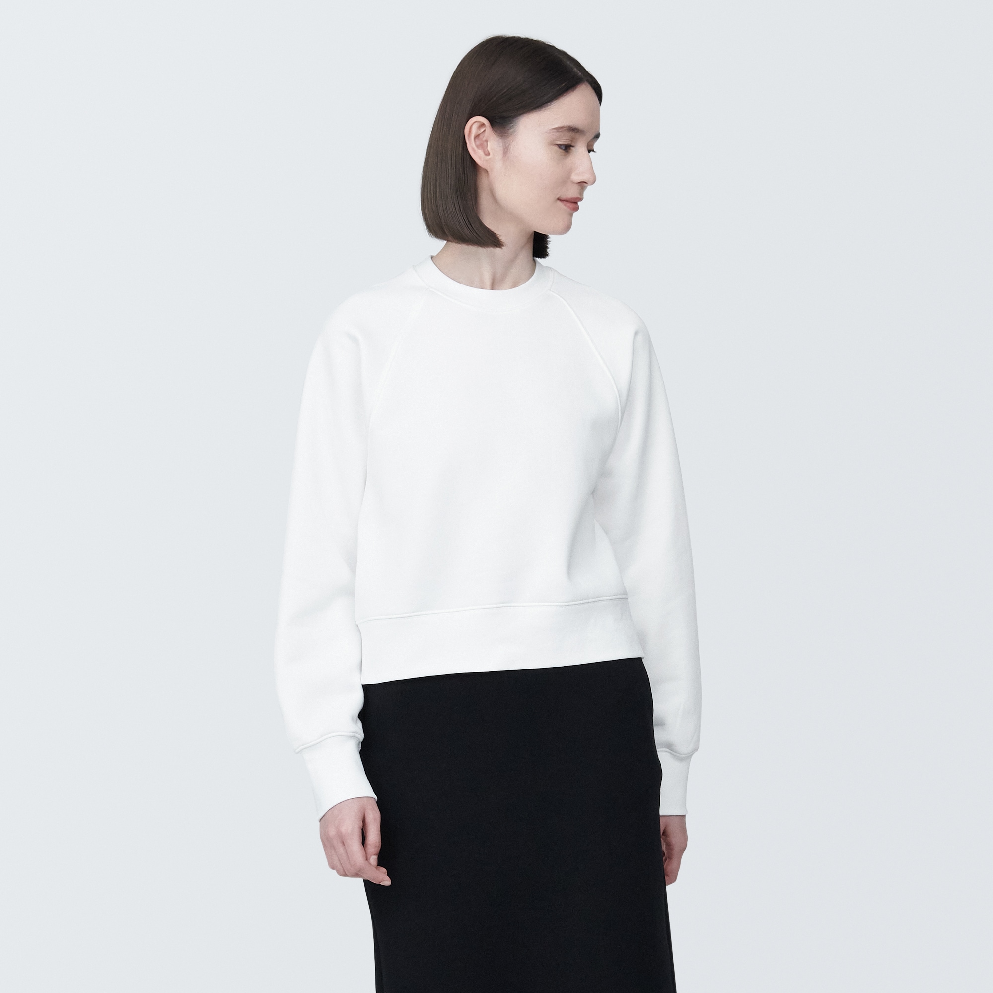 무인양품 일본 여성 스웨터 셔츠 크루넥 긴소매