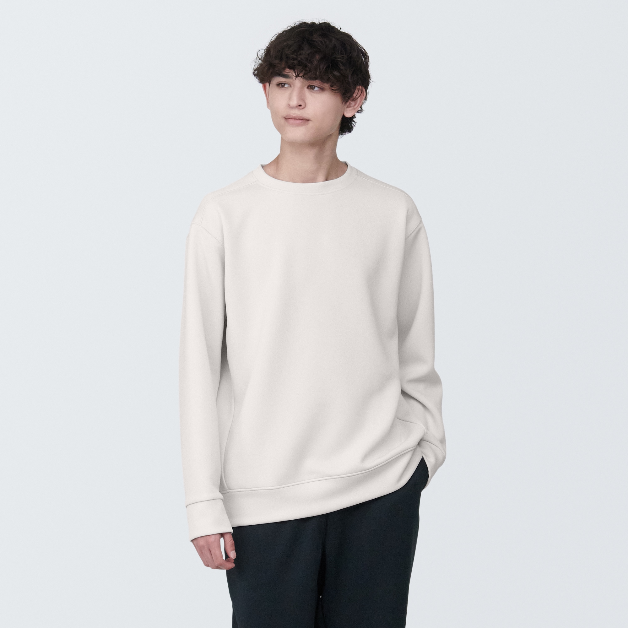 무인양품 일본 신사 자외선 차단 건조 빠른 스웨터 셔츠