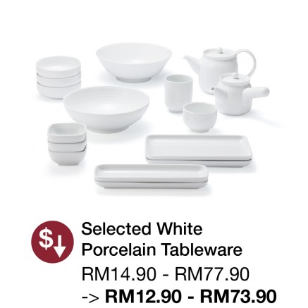 Price Review: Selected White Porcelain Tableware