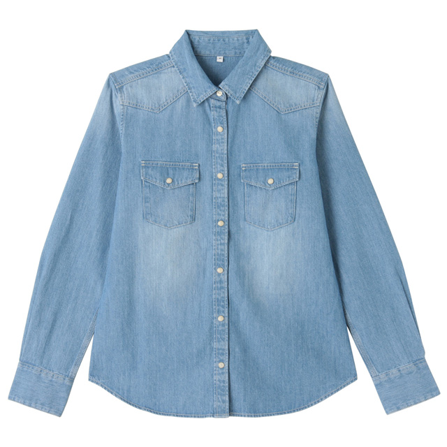 Blue Cotton Denim Denim Shirts For Women For Women Casual Long Sleeve  Chemise With Vetements For Spring Camisa Dress 210225 From Mu02, $18.36 |  DHgate.Com