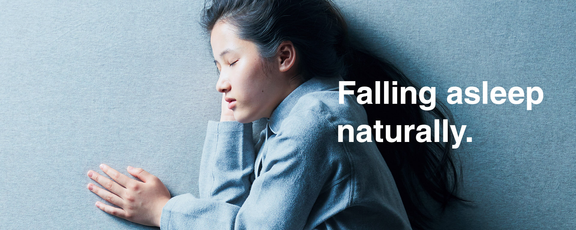 Falling asleep naturally.