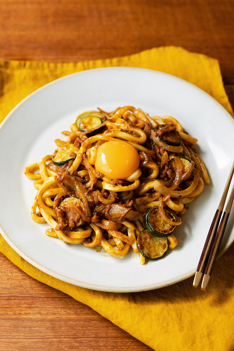 無印良品のアレンジレシピ 焼きキーマカレーうどん Muji無印良品