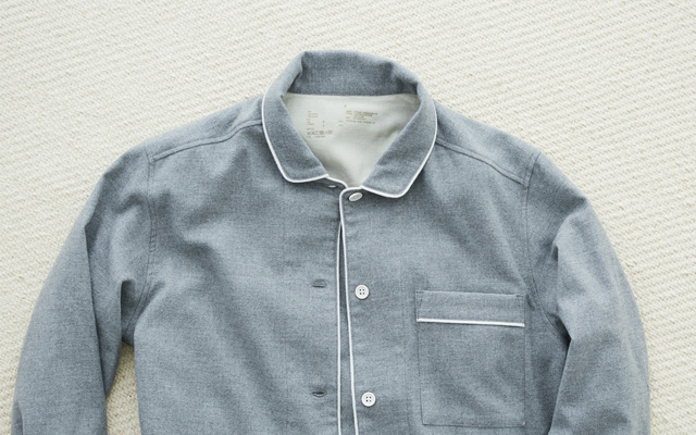 紳士・婦人脇に縫い目のないフランネルパジャマ