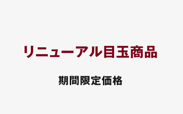 リニューアル目玉品