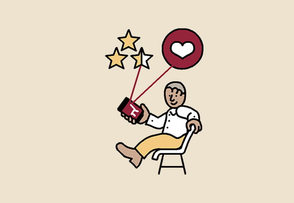 アプリやネットストアの レビュー投稿で