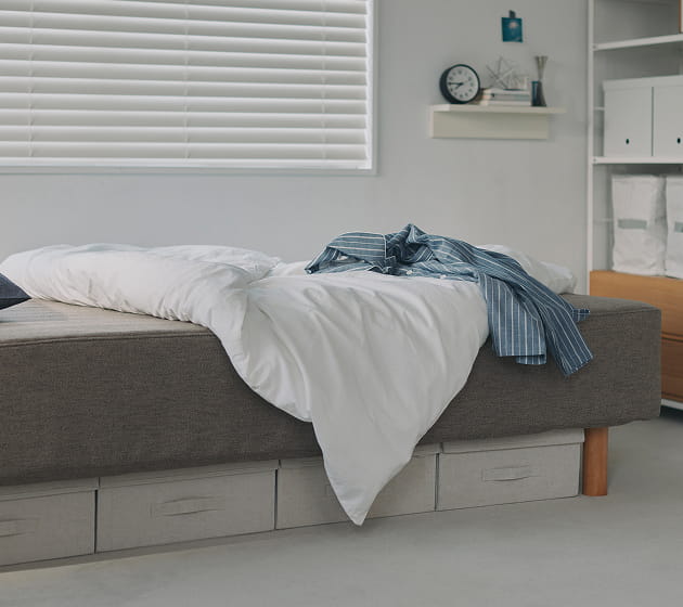 脚付マットレス　ベージュの使用イメージ2