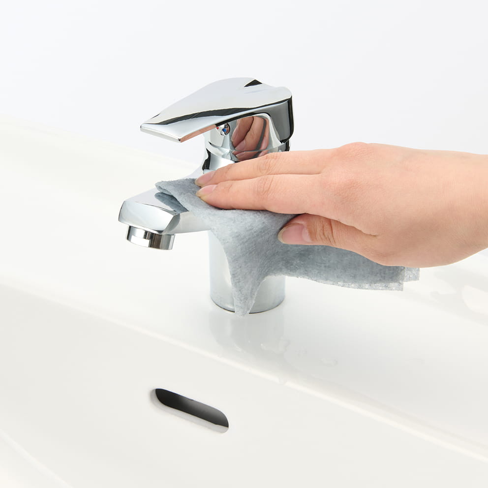 水回りの汚れ用　掃除シートのイメージ