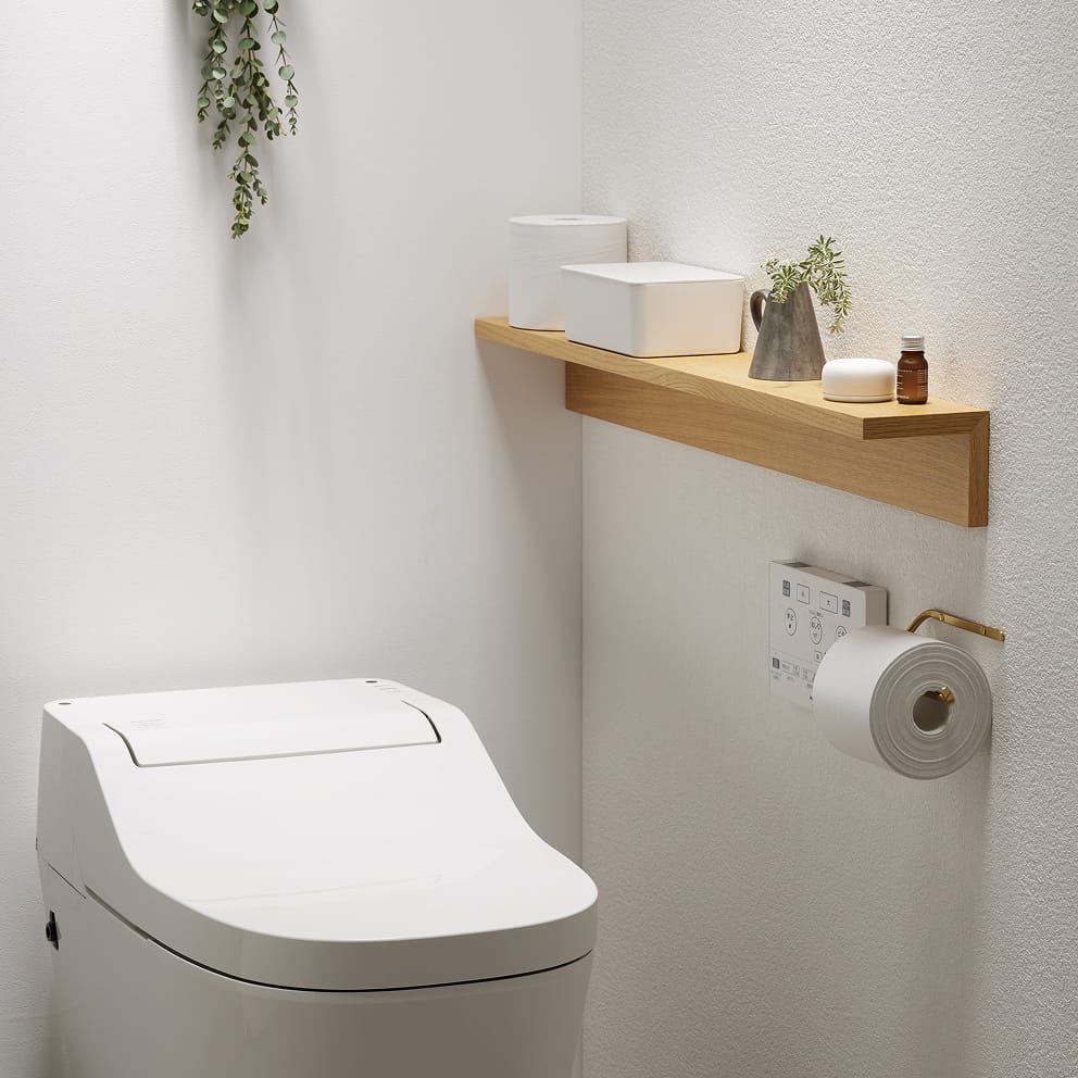 壁に付けられる家具棚のイメージ