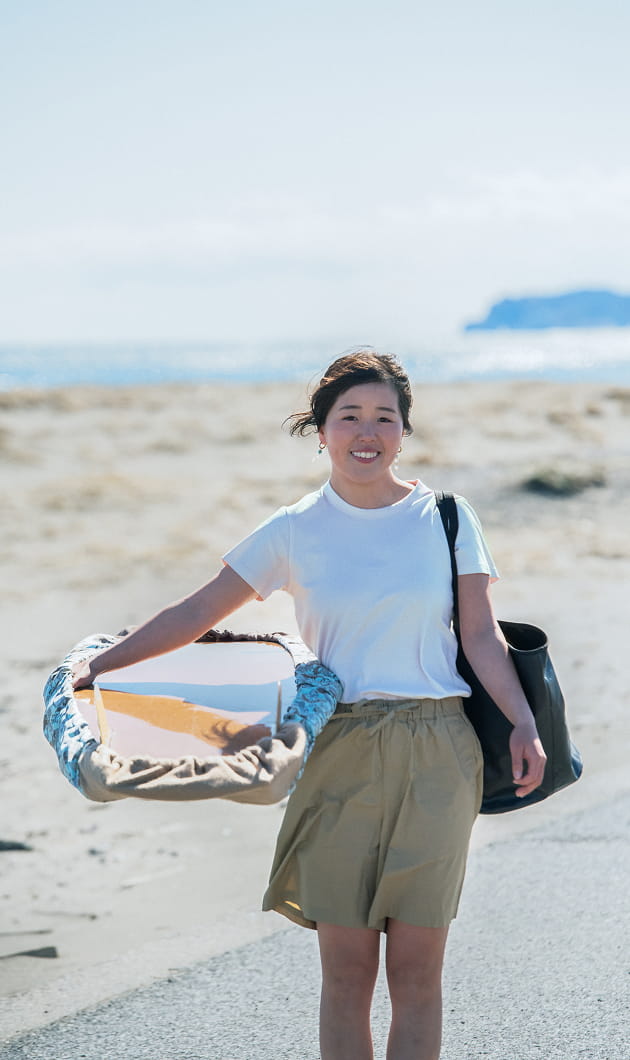 涼感汗じみしにくいクルーネック半袖Tシャツの着用イメージ