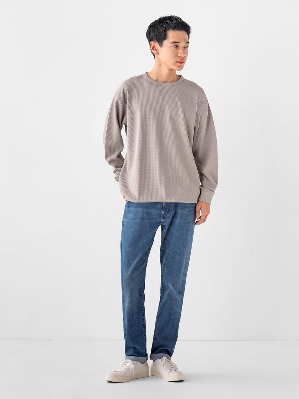 紳士　ストレッチデニムスリムパンツ 着用イメージ