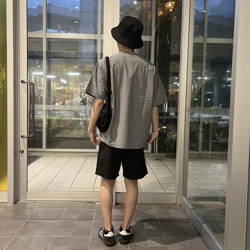 紳士　撥水ナイロンポケッタブルショートパンツのスタッフスナップ5