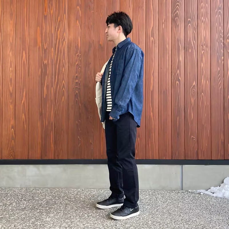紳士　ストレッチチノスリムパンツのスタッフスナップ3
