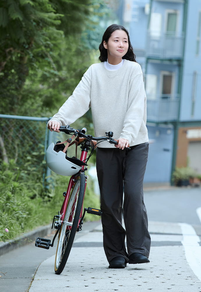 婦人　ユーティリティーイージーワイドパンツ 着用イメージ1