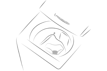 ネットに入れていつもの洗濯