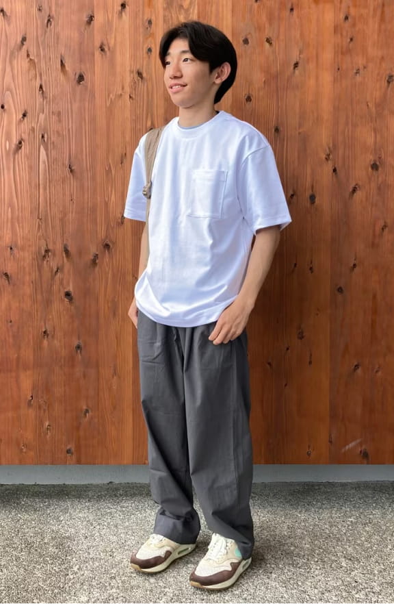 紳士　涼感　タックストレートパンツのイメージ