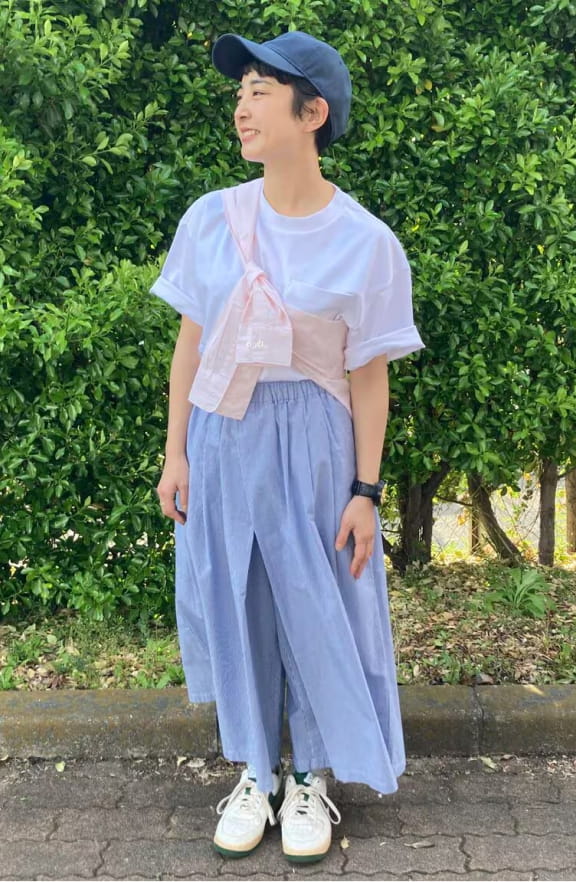 婦人　涼感　スカートパンツのイメージ