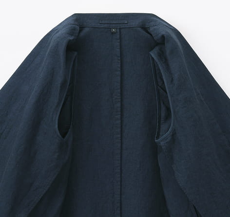 紳士　リネン洗いざらしジャケットの商品画像