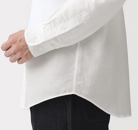 紳士　ヘンプコットン長袖シャツの商品画像