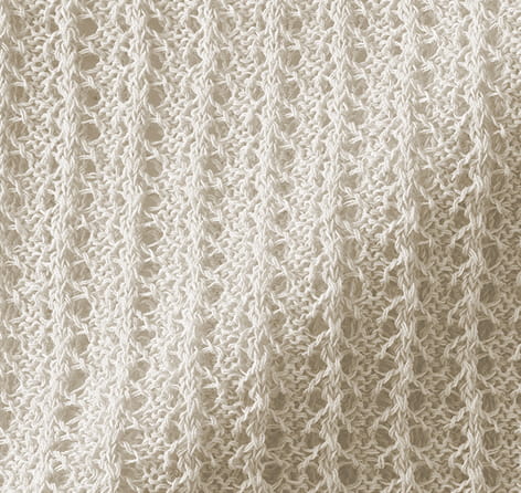 婦人　リネン混透かし編みＶネックカーディガンの商品画像