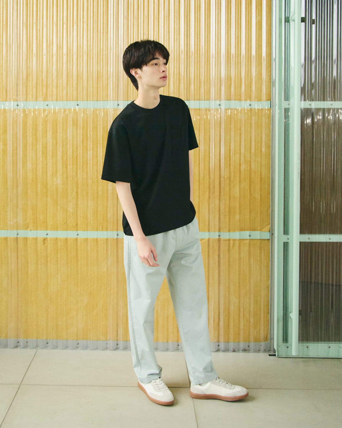 紳士　涼感ＵＶカットワイド半袖Ｔシャツの着用イメージ03