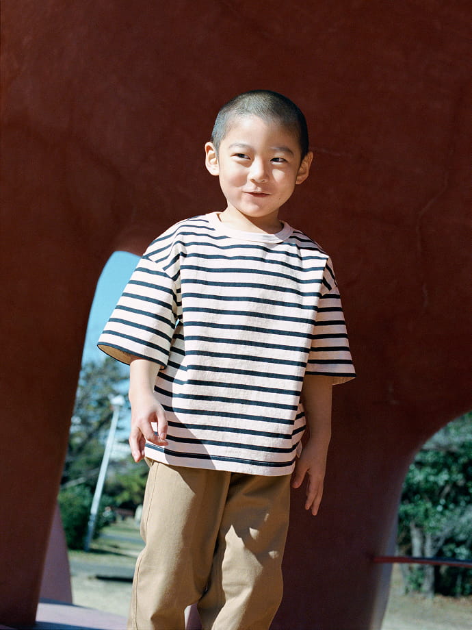 こどもの2枚目LOOK「たくさん遊んでも、丈夫で安心。」