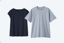 ひと目でわかる Tシャツラインナップ比較表のイメージ画像