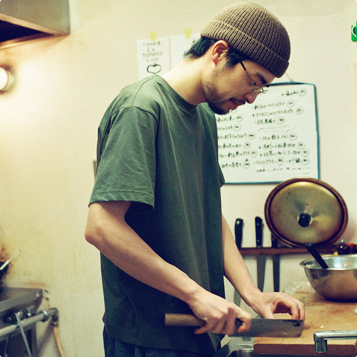 紳士　天竺編みクルーネック半袖Ｔシャツのモデル画像