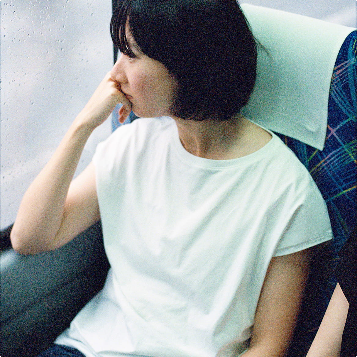 婦人　天竺編みフレンチスリーブＴシャツのモデル画像