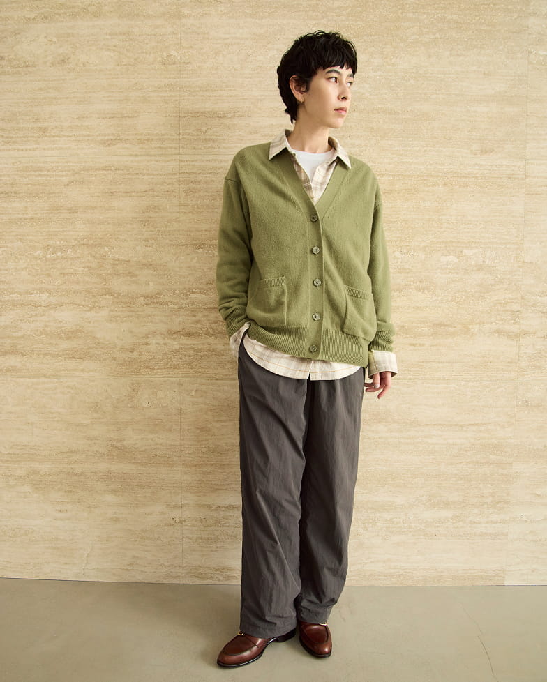 婦人　防風裏起毛　イージーパンツの着用イメージ1