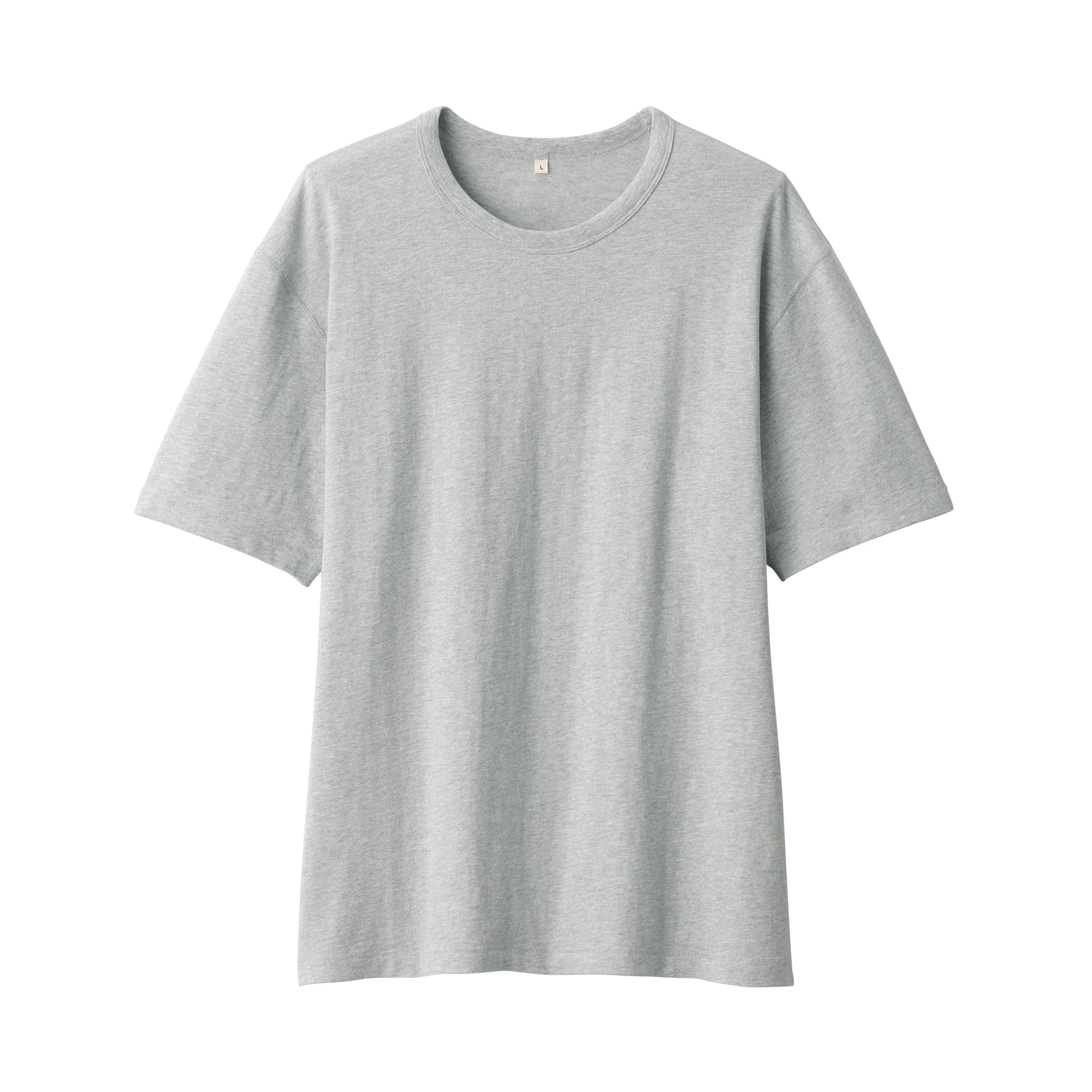 無印良品｜MUJI Labo】天竺編みクルーネック長袖Tシャツ｜春の