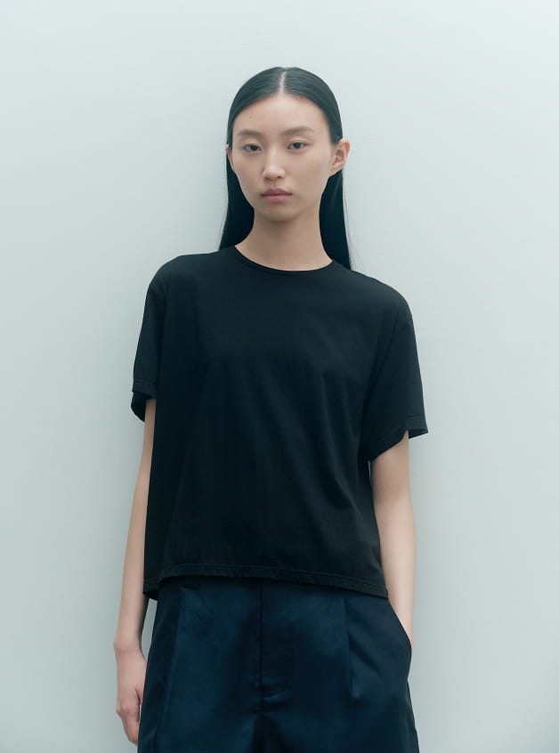 和歌山で編み立てた 天竺クルーネック半袖Ｔシャツ （婦人・紳士） 2枚目