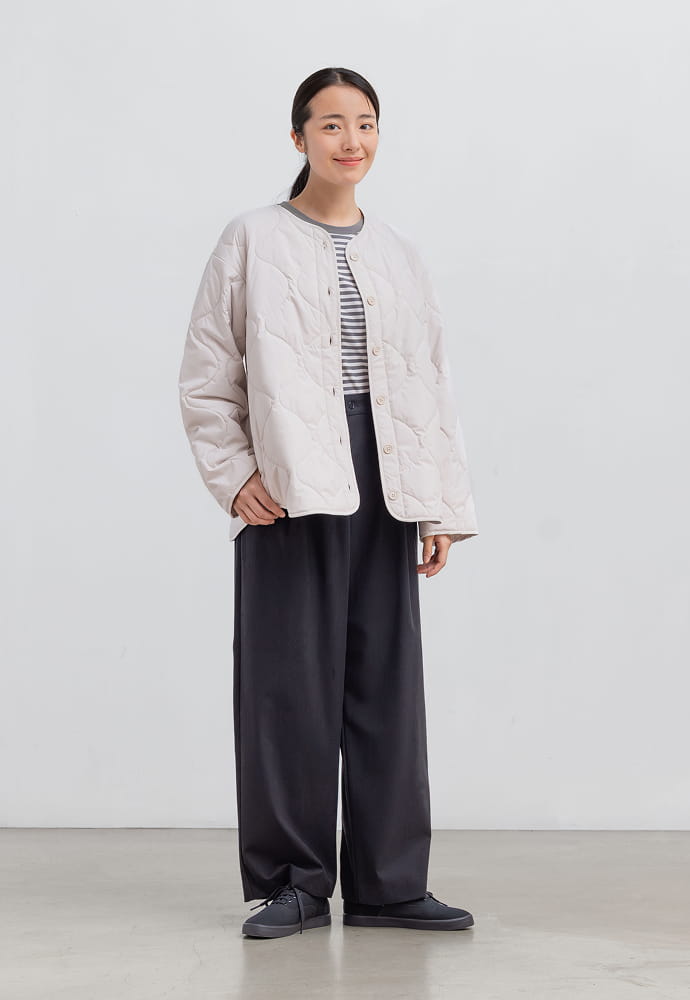 婦人　ふんわり中わた　キルティングジャケット