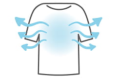 通気性がよく蒸れにくい。