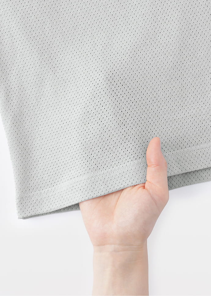 メッシュ素材のアップ画像