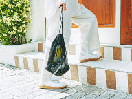 ポリエステルメッシュ巾着　ダブルタイプのイメージ3