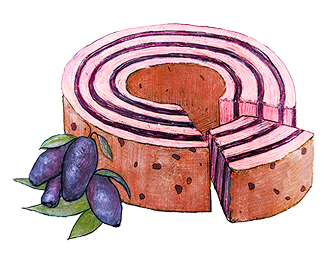 ハスカップバウムのイラスト